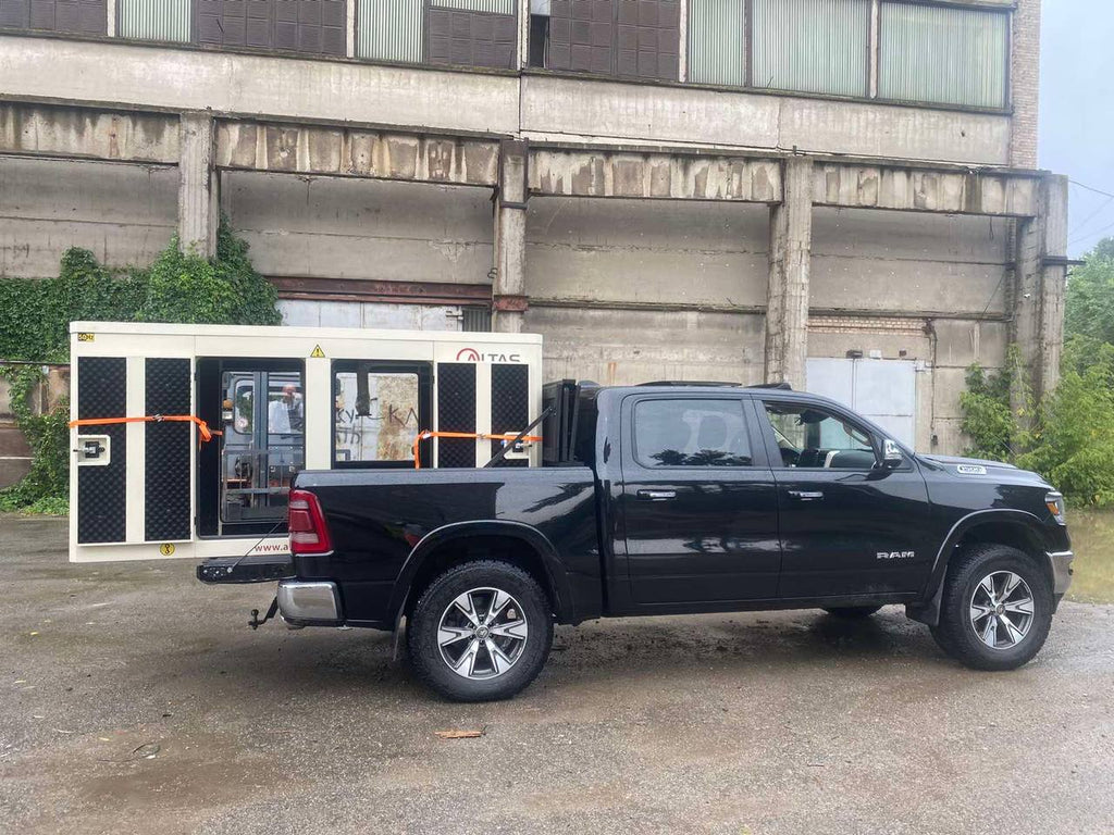 Three-section folding power pickup truck body cover